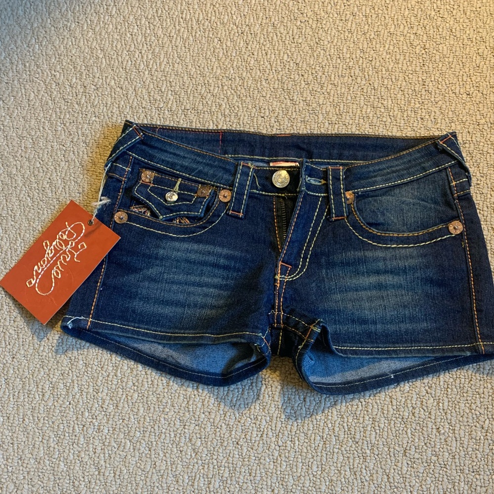 True Religon denim shorts